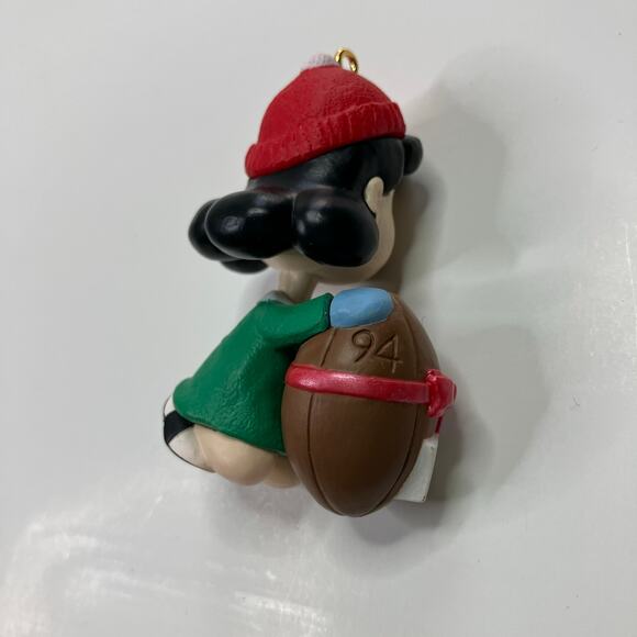 Hallmark 1994 Peanuts Lucy Football Christmas Tree Ornament - Picture 4 of 5